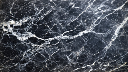 This stunning black marble features elegant white veins, ideal for architectural projects, interior designs, and luxurious backgrounds, showcasing timeless beauty.の素材