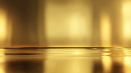A rich gold background with a smooth reflective surface exudes elegance and luxury, making it perfect for various artistic and high-end design projects.の素材