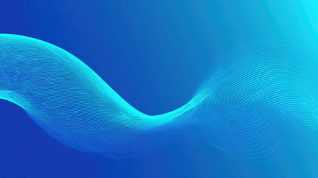 Vibrant abstract wave design in rich blue tones offers a modern and elegant backdrop for various projects, conveying a sense of movement and creativity.の素材