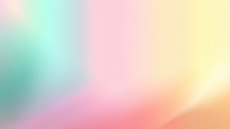 This abstract background features a gentle pastel gradient with soft hues blending smoothly. Ideal for creative projects, it evokes a sense of calm and inspiration.の素材