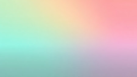 This soft gradient background showcases pastel colors in pink, green, and blue, creating a tranquil and modern atmosphere ideal for creative projects and designs.の素材