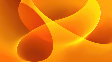 Vibrant abstract image featuring warm orange curves and waves that create a smooth glowing backdrop, perfect for enhancing design projects and artistic expressions.の素材