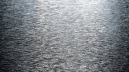 This image presents a metallic texture with a brushed finish, ideal for backgrounds in graphic design, showcasing unique patterns and subtle reflections.の素材