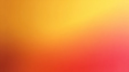 This vibrant abstract gradient background transitions from warm yellow to bright red, offering an eye-catching visual for creative projects and modern designs.の素材
