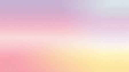 This soft gradient background features a harmonious blend of pink, purple, and yellow hues, perfect for use in graphic design, websites, or artistic projects.の素材