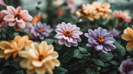 Experience the allure of nature with this stunning close-up of vibrant flowers showcasing their delicate petals and rich colors, perfect for enhancing any creative project.の素材