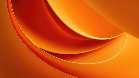 Explore an abstract design featuring smooth orange curves and gradients, perfect for creative projects, wallpapers, and modern artistic expressions.の素材