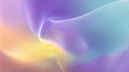 A stunning abstract representation of fluid movement with vibrant colors blending softly. This image captures the essence of creativity and elegance, perfect for artistic projects.の素材