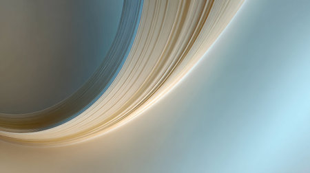 This abstract image features smooth curved lines in soft blue and beige tones, ideal for creating a calming atmosphere in minimalist designs and modern artwork.の素材