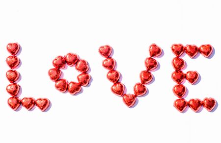 Happy Vanlentines day with Chocolate of loveの写真素材