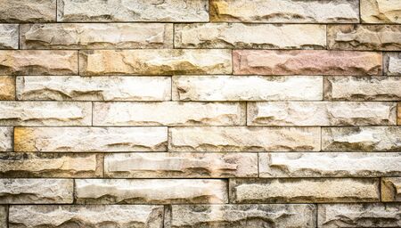 Background and texture of the old brick wall with vintage colorの写真素材