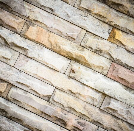 Background and texture of the old brick wall with vintage colorの写真素材