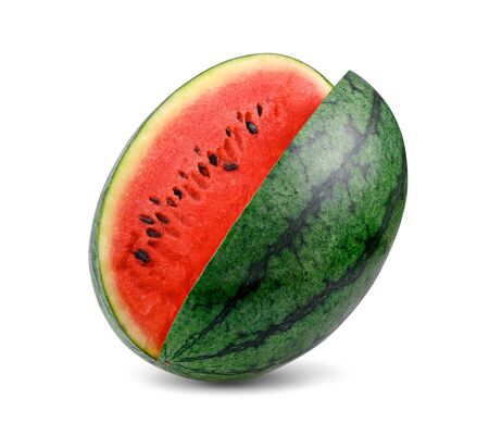 watermelon isolated on a white backgroundの写真素材