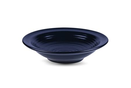 Black cup isolate on white background.の写真素材