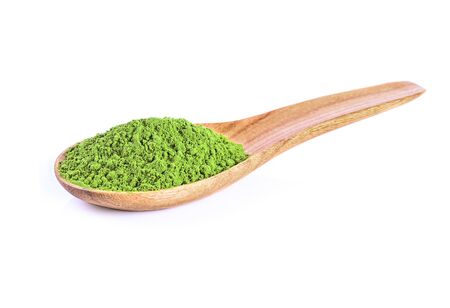 powdered green tea with bamboo spoon , isolated on white background

Mの写真素材