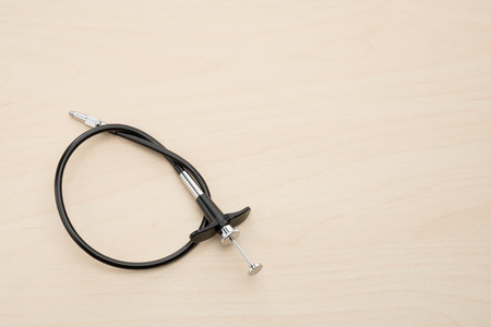 mechanical shutter release cable for vintage cameraの写真素材