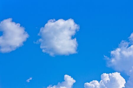 the blue sky and cloudsの写真素材