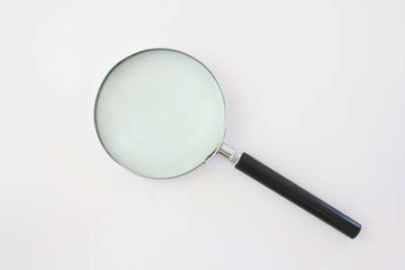 magnifying glass on white backgroundの写真素材