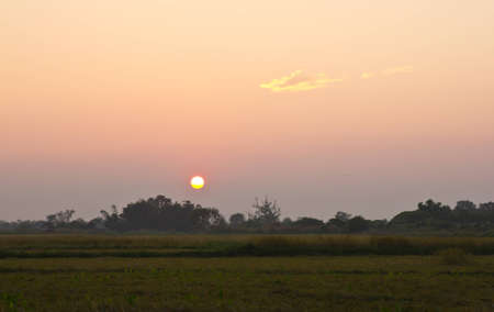 Sunset on riseの写真素材