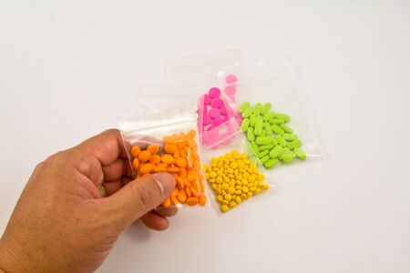 various kinds of medicine pillsの写真素材