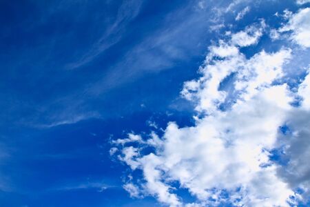 blue sky and cloudの写真素材