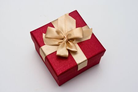 red gift boxの写真素材