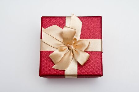 red gift boxの写真素材