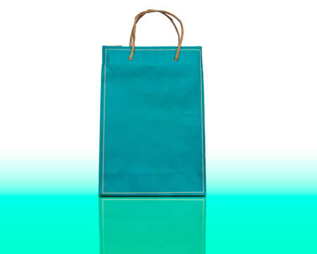 colourful paper bag with handlesの写真素材