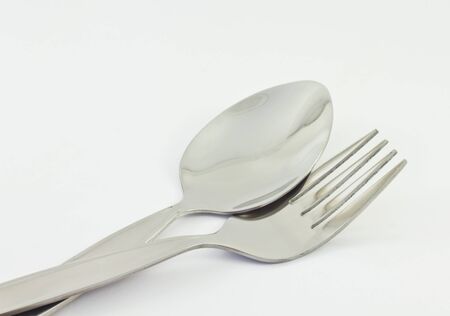 spoon and forkの写真素材