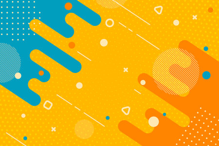 Colorful abstract flat geometric backgroundのイラスト素材