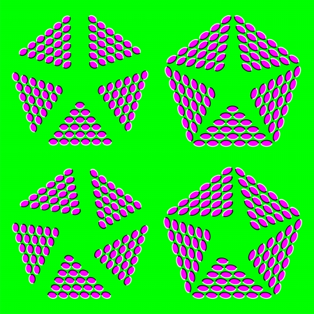 Opening optical illusion のイラスト素材