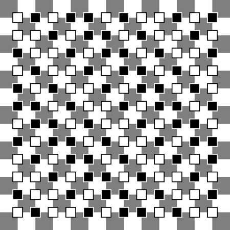 Illusion of non parallel squares are visibleのイラスト素材