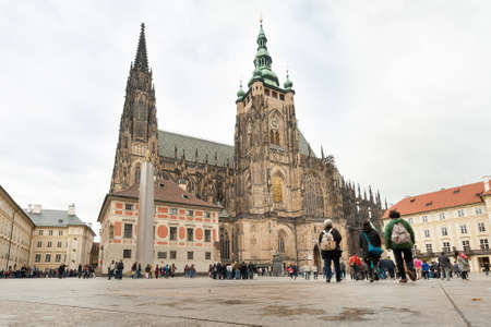 Prague, Czech Republic - October 7 2017. St. Vitus Cathedral in Prague.のeditorial素材