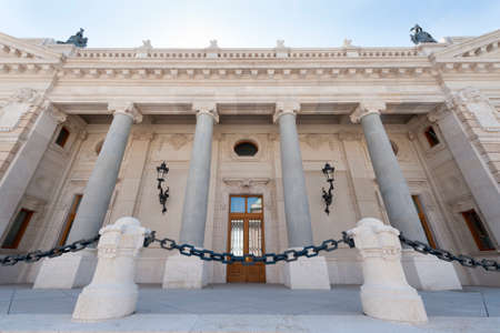 BUDAPEST, HUNGARY - APRIL 24, 2020: Building of the Main Guard in Buda Castleのeditorial素材