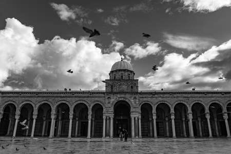 Historic Zitouna Mosque in Tunis, Tunisiaのeditorial素材