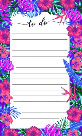Doodle style empty agenda lists in vector for daily business planning, for school, office, shops, personal files. To-do list set isolated in space styleのイラスト素材