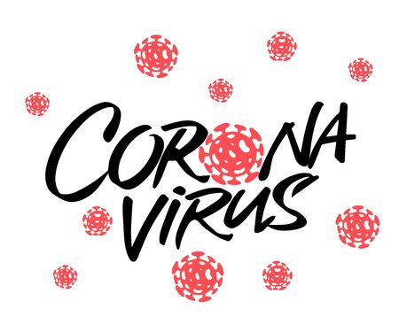 Quarantine landing page. Template danger of coronavirus. Medical precaution concept. Vector illustration flat design. Abstract background. Novel coronavirus 2019-nCoV.のイラスト素材