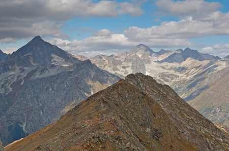 Dombai - a mountainous area in Karachay-Cherkessia in the Kuban basin in the North Caucasus Russia