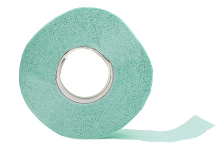 Soft toilet paper on a white background isolation