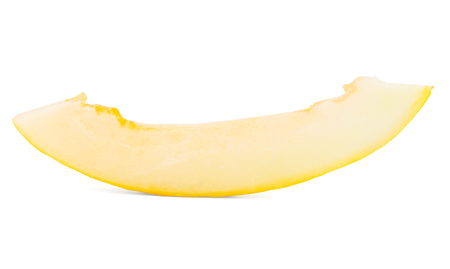 Yellow melon on a white background, isolatedの写真素材