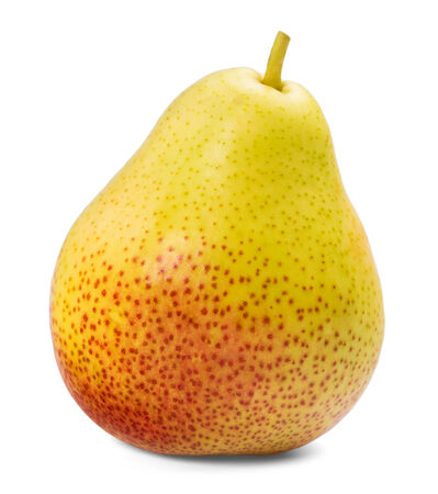 Pear on a white background, isolated, close-upの写真素材