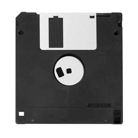 Floppy disks on a white background, close-upの写真素材