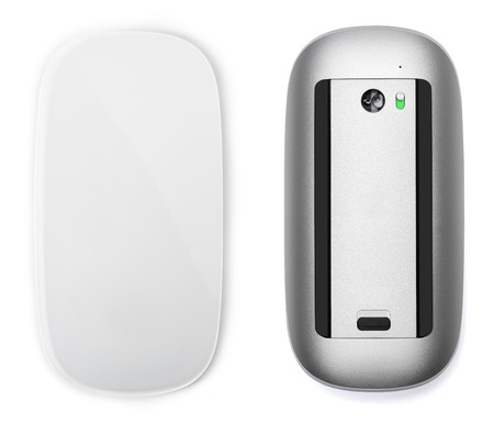 Computer mouse on a white background, close-upの写真素材