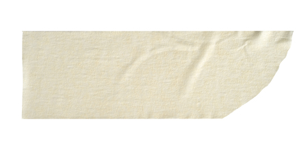 Adhesive tape pieces on white background