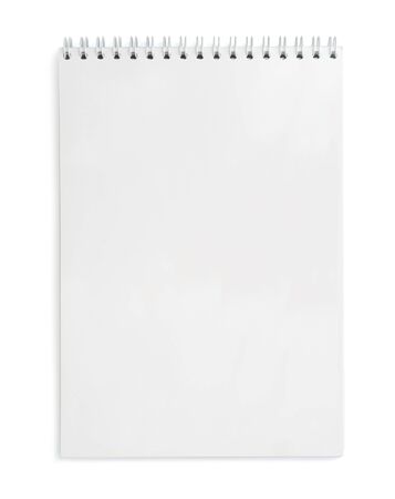 Notebook on white background, isolatedの写真素材