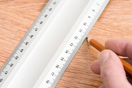 Ruler and pencil repair, laminate flooring installation