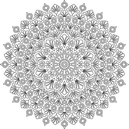 Figure mandala for coloringのイラスト素材
