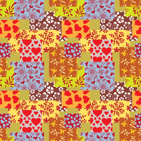 Pattern St. Valentine's Day color doodles sketchのイラスト素材