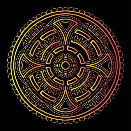 Cross doodle sketch color religionのイラスト素材