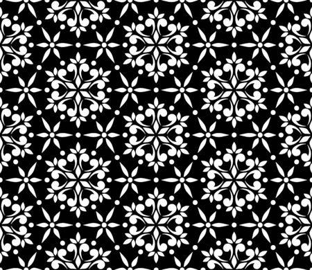 Abstract patterns seamless Stencil doodle sketch black and white good moodのイラスト素材